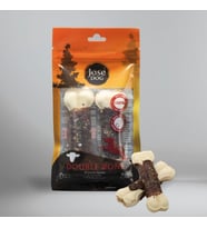 Jose Dog Double Bone Lamb 12 Cm 2 li Et Sargı Kemik (Krem)