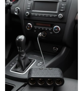 Araçlar İçin 4’lü Çakmak Çoklayıcı Type C Usb Ve Koruma Sistemli