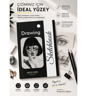 DreamArt Galery A4 Sketchbook Eskiz Defteri Çizim Defteri