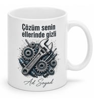 Tamirci Ustaya Yedek Parça Arıza Tespiti İngiliz Anahtarı Çözüm Kupa Hediye Bardak