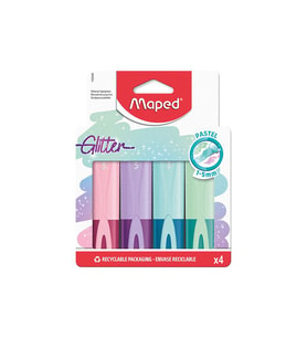 Maped Pastel Glitter Fosforlu Kalem 4 Renk 742046