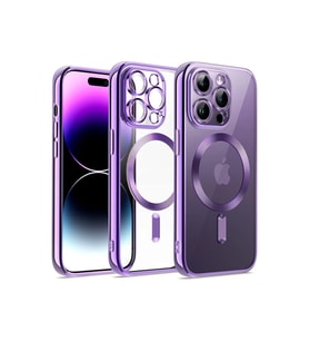 iPhone 12 Pro Kılıf Kross Magneticsafe Kapak - Mor