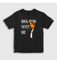 Presmono Unisex Çocuk Siyah Never Nirvana Kurt Cobain T-Shirt 35774tt