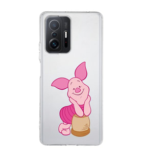 Xiaomi Mi 11T - 11T Pro Uyumlu Piglet Tasarımlı Şeffaf Telefon Kılıfı