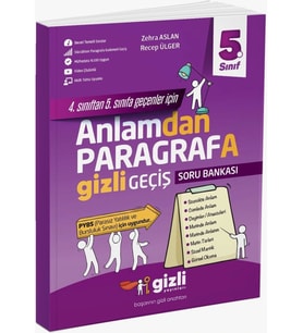 Gizli Yayınları 5. Sınıf Anlamdan Paragrafa Gizli Geçiş Soru Bankası