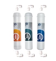 Aquaturk Su Arıtma Ihlas Aura Cebilon Plus 3'lü Filtre Seti Inline Sistem Eco Seri (Beyaz)