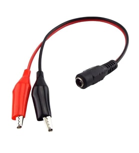 Powermaster 5.5x2.5mm Dişi To Krokodil Çevirici 25Cm Kablo PM-22974