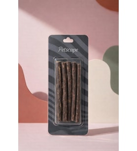 Kedi Çiğneme Çubuğu Doğal Matatabi Kedi Oyuncağı Natural Dental Chew Stick (12, Kahverengi)