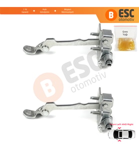 Renault Laguna MK1 X56 1993-2001 7700424784 İçin 2 EA Ön Sağ ve Sol Kapı Gergi Yayı