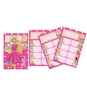 GIPTA BARBIE DERS PROGRAMLI OKUL ETİKETİ 3 YP.