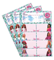 GIPTA BARBIE DERS PROGRAMLI OKUL ETİKETİ 3 YP. 5460