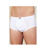 6 lı Paket Şahinler Erkek Torbalı Slip Külot Beyaz E013