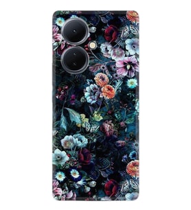 Vivo V29 Lite Kılıf Desenli Silikon Great Flowers 1304