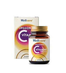 Wellcare Lipozomal Vitamin C 500mg Kapsül 30lu