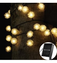 Solar Peri 30Led 4Mt 8 Mod Güneş Enerjili Bahçe Aydınlatma Dekorasyon Günışığı