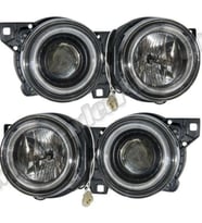 KOMPLE FAR SET KRISTAL SIYAH BMW E30 87-91 - WENDERPARTS BA1386753-754R2
