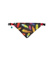 Cocopet Renkli Tüy Desenli Ayarlanabilir Fular Bandana Kedi Tasması