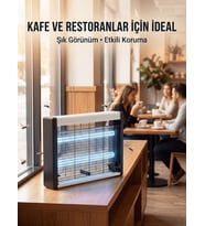 Elektrikli Sinek Öldürücü Lamba Güçlü UV Işık Teknolojisi