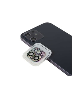 Apple iPhone 12 Uyumlu Zore CL-08 Kamera Lens Koruyucu (Çok Renkli)