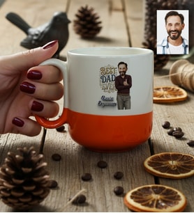 Kişiye Özel Karikatürlü Best Dad Ever Babaya Hediye Kupa Bardak Pro Babalar Günü Hediyesi