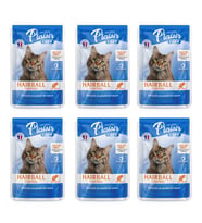 Plaisir Care 85Gr Pouch Hairball Control - Tüy yumağı Kontrol 6Adet Yaş Kedi Maması (Mavi)