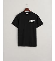 Gant Saf Pamuk Regular Fit Bisiklet Yaka Erkek Tişört 433.l Siyah