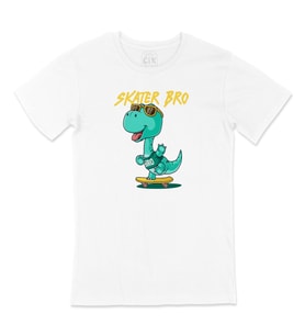 Skater Dinozor Tişört