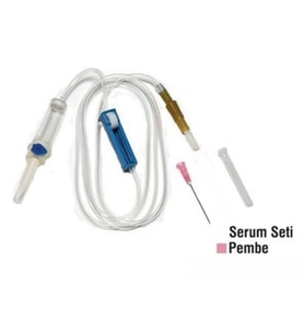 SERUM SETİ PEMBE UÇLU VETERİNER - 100 ADET