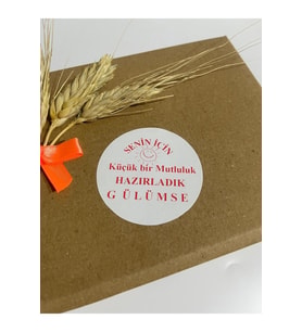 Senin İçin Yuvarlak Yapışkanlı Etiket 4x4 cm 120 adet