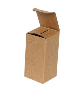6x6x8cm Tek Oluklu Kutu - Kraft