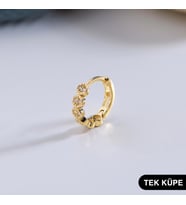14 Ayar Altın Tek Halka Küpe 0,60 gr