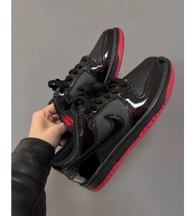 Dunk Low Retro Sb Günlük Kullanım Düz Taban Unisex Spor Ayakkabı (Siyah - Kırmızı - Beyaz)