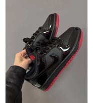 Dunk Low Retro Sb Günlük Kullanım Düz Taban Unisex Spor Ayakkabı (Siyah - Kırmızı - Beyaz)