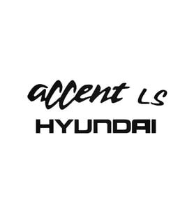 Hyundai Accent İçin Uyumlu Aksesuar Oto Sticker 20 Cm