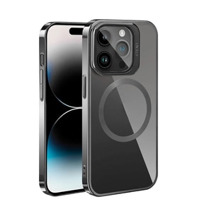 Apple iPhone 15 Pro Kılıf M-safe Şarj Özellikli Standlı Zore Klon Kapak