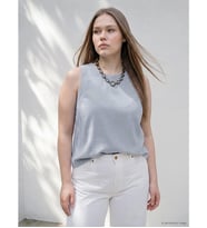 LCW Curve Yeşil Büyük Beden Modal Karışımlı Bluz
