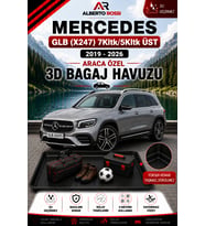 Mercedes Glb (X247) 7Kltk/5Kltk ÜST 2019 - 2026 Araca Özel 3D Bagaj Havuzu