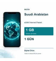 Suudi Arabistan eSIM İnternet Paketi Günlük 1 GB 1 Gün