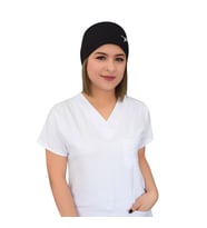 Siyah Kalp Ritim İşlemeli Doktor Acil Hemşire Hastane Cerrahi Bone