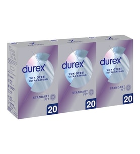 Durex Yok Ötesi Ultra Kaygan Prezervatif 20'li x 3