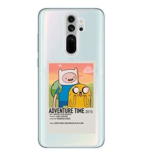 Redmi Note 8 Pro Uyumlu Adventure Time Tasarımlı Şeffaf Telefon Kılıfı