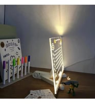 LED Aydınlatmalı Yazı ve Çizim Tahtası - Büyük Boy 30x20 cm