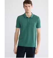 LCWAIKIKI Classic Yeşil Polo Yaka Erkek Dokulu Tişört