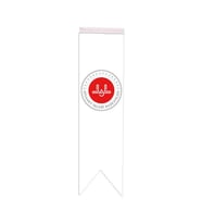 Masa Üstü Kırlangıç Diyanet İşleri Başkanlığı Bayrağı - 8x30cm Çift Taraflı Saten Kumaş