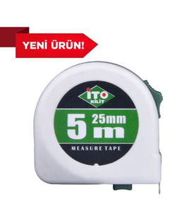 İTO çok kaliteli şaşmaz kırılmaz 25 mm genişlik el kesmeyen 5 metre şerit metre