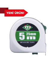 İTO çok kaliteli şaşmaz kırılmaz 25 mm genişlik el kesmeyen 5 metre şerit metre