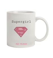 İsme Özel Kupa Bardak -Supergirl
