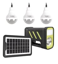 Gd-12 Solar Panelli 3 Ampullü Solar Işıldak Fener