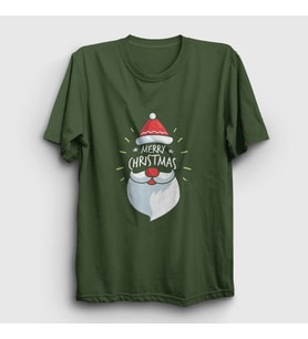 Presmono Unisex Haki Merry Christmas Noel Baba Santa Claus Yılbaşı T-Shirt 270193tt (Haki)