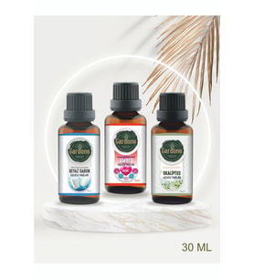 Beyaz Sabun + Amber + Okaliptus ( Oda Kokusu Aroma Terapi Buhurdanlık / Difüzör Yağı ) 3 Adet x 30 ML
